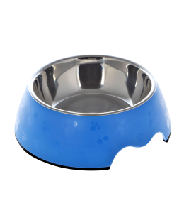 Nutrapet Melamine Round Paw Bowl Sets Blue L:22 * 7.5Cms 700/ml23.6oz