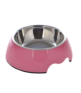 Nutrapet Melamine Round Bowl Pink XL:27 *9Cms 1400/ml 47.2oz