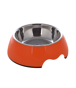 Nutrapet Melamine Round Bowl Orange XL:27 *9Cms 1400/ml 47.2oz