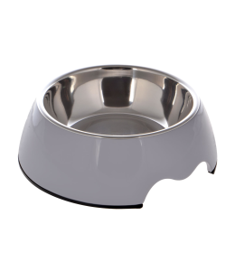Nutrapet Melamine Round Bowl Grey M:17.5 * 6.5Cms 350/ml 11.8oz
