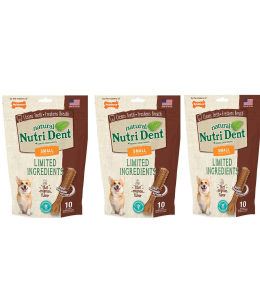 Nylabone Nutri Dent Filet Mignon 10 Count Pouch Small