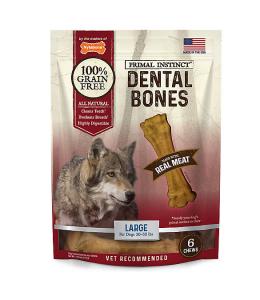 Nylabone Primal Instinct Dental Large Real Meat 6ct Large