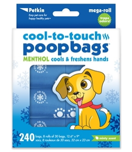 Petkin Cool-to-touch Poopbags - Minty Scent (240ct)