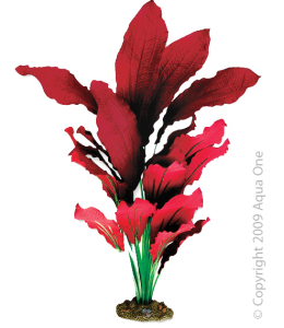Aqua One Silk Plant-Amazon Red 40cm