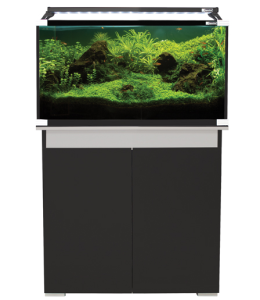 Aqua One Styleline 93cm Black & Moon Grey Cabinet (horizon 130) 92x36x78cm