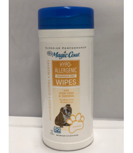 Four Paws Magic Coat Unscented Hypoallergenic Wipes 6/50ct