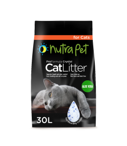 NutraPet Cat Litter Silica Gel 30L 20KGS- Scented Aloe Vera
