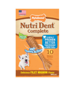 Nylabone Nutri Dent Adult Filet Mignon 10ct Small