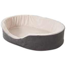 PETMATE ASPEN PET 23 X 17 X 7 OVAL LOUNGER ASSORTED PLUSH/SUEDE