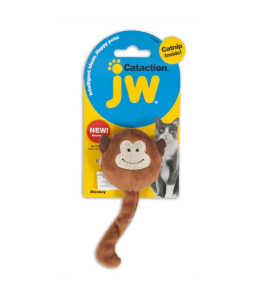 PETMATE JW CATACTION PLUSH CATNIP MONKEY