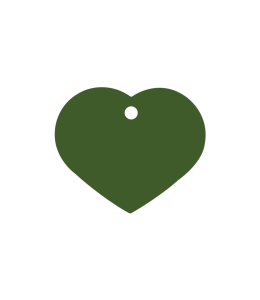 Imarc Pet Tag Heart L Green