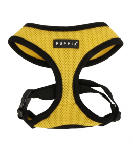 PUPPIA SOFT HARNESS YELLOW S Neck 9" Chest 12-19"