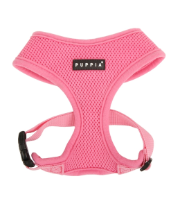 PUPPIA SOFT HARNESS PINK M Neck 12' Chest 19-22"