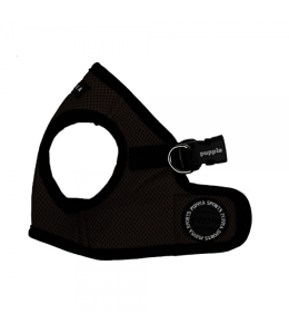 PUPPIA SOFT VEST HARNESS B BLACK L 16.1-16.9"