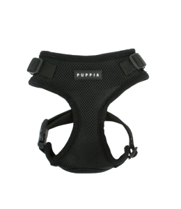 PUPPIA RITEFIT HARNESS BLACK L Neck 12.6-14.65" Chest 19.29-25.98"