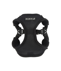 PUPPIA SOFT HARNESS C BLACK L Neck 14.2-16.5" Chest 15.4-17.3"