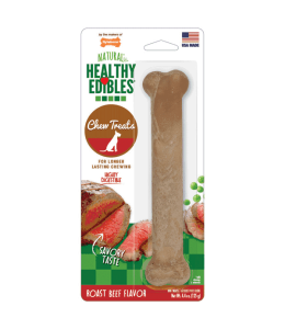 Nylabone Healthy Edibles Longer Lasting Roast Beef Blister Card Giant
