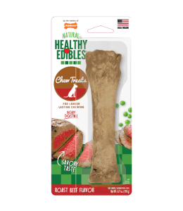 Nylabone Healthy Edibles Longer Lasting Roast Beef Blister Card Souper