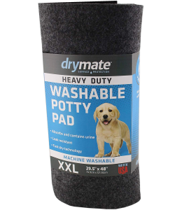 Dry Mate Washable Potty Pads Heavy Duty Charcoal 29.5 X 48 Inches