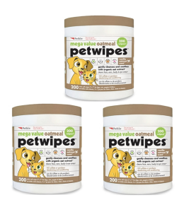 Petkin Extra Mega Valu Oatmeal Petwipes 200ct