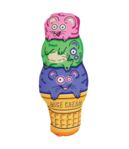 PETMATE FAT CAT KITTY KICKZ MICE CREAM CONE