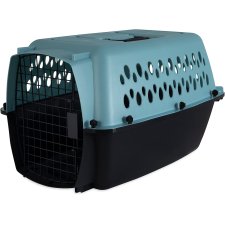 PETMATE VARI KENNEL FASHION 24" 10-20LBS ~ PEARL BLUE & BLACK - 24" x 16.7" x 14.5" (60.9 x 42.4 x 36.8 cm) (IATA APPROVED)