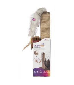 SmartyKat® Tweet Tower™ Jute Rope Cat Scratcher Post with Electronic Sound
