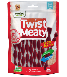 Dentalight 5" Twist Meaty beef flavour 100g/bag