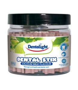 Dentalight 2.5" Dental Stix calcium milk flavour 220g