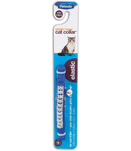 PETMATE CAT ELASTIC COLLAR 3/8 X 8-10" BLUE BLING