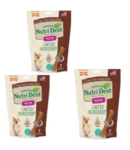 Nylabone Nutri Dent Filet Mignon 7 Count Pouch Medium