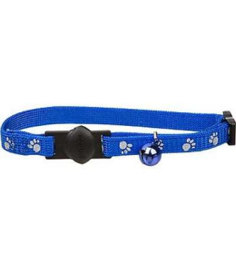 PETMATE BREAKAWAY CAT COLLAR 3/8" x 8-12" BLUE PAW