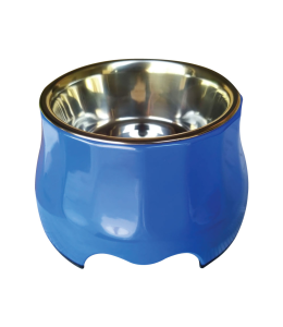 Nutrapet Elevated Melamine Bowls Set BLUE