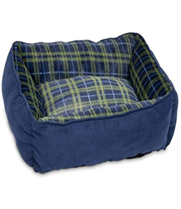 Pet Mate Aspen Pet 22 X 18 Rectangular Lounger Plaid SSS