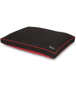 PET MATE DOGZILLA 29X40 GUSSETED PILLOW BED RED/BLACK