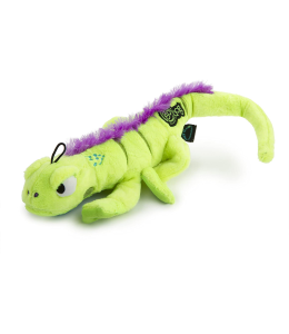 Godog Amphibianz With Chew Guard Technology Durable Plush Dog Toys Green With Squeakers