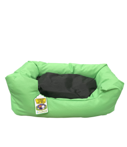 NUTRAPET L-56CM W-44CM H-14CM LOUNGER BED GREEN & BLACK S