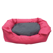 NutraPet L-56CM W-44CM H-14CM LOUNGER BED PINK & GREY S