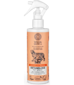 Wilda Siberica. Controlled Organic, Natural & Vegan Detangling pet spray, 250 ml