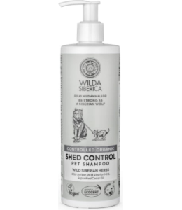 Wilda Siberica. Controlled Organic, Natural & Vegan Shed control pet shampoo, 400 ml
