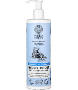 Wilda Siberica. Controlled Organic, Natural & Vegan Hydro-boost pet conditioner, 400 ml