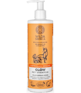 Wilda Siberica. Controlled Organic, Natural & Vegan Glow pet shampoo, 400 ml