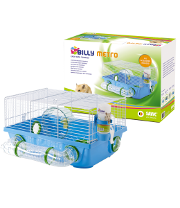 VADIGRAN Cage hamster Billy Metro white/blue 42x38x23cm