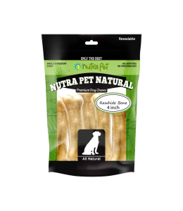 NutraPet Rawhide Bone 4 INCH