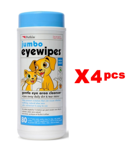 Petkin Jumbo Eye Wipes - (1Box 4pcs)