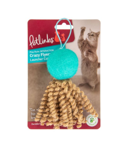 Petlinks® Crazy Flyer Jute Launcher Toy