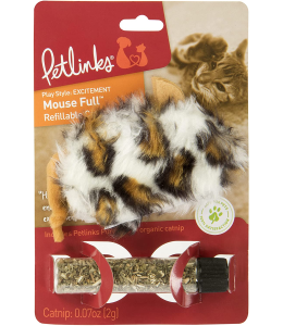 Petlinks® Mouse Full™ Refillable Catnip Cat Toy