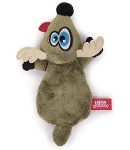 HEAR DOGGY!® Flattie Deer with Silent Squeak Technology™ Plush Dog Toy