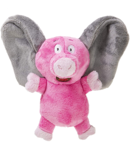 goDog® Silent Squeak™ Flips Pig Elephant with Chew Guard Technology™ Durable Plush Dog Toy, Large