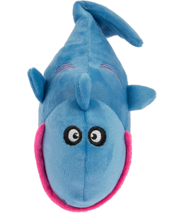 goDog® Action Plush™ Shark Animated Squeaker Dog Toy with Chew Guard Technology™